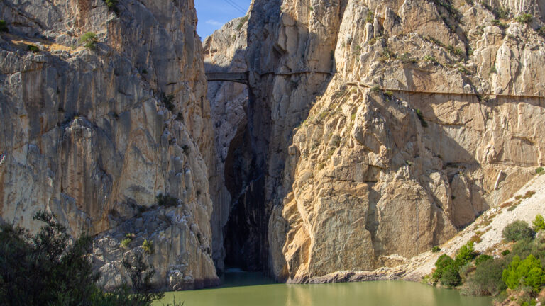 Brücke über die Guadalhorce-Schlucht bei El Chorro